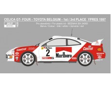 Decal – Toyota Celica GT Four - 1997 Rally Ypres #2 Loix / #4 Aghini - 1/24